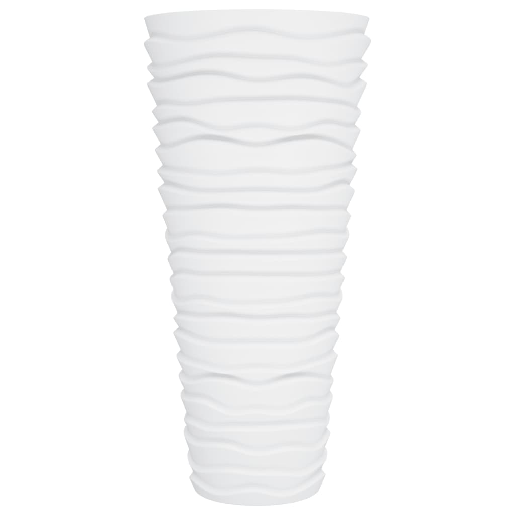plantekrukke 18/45 l udtagelig indsats rillet design hvid