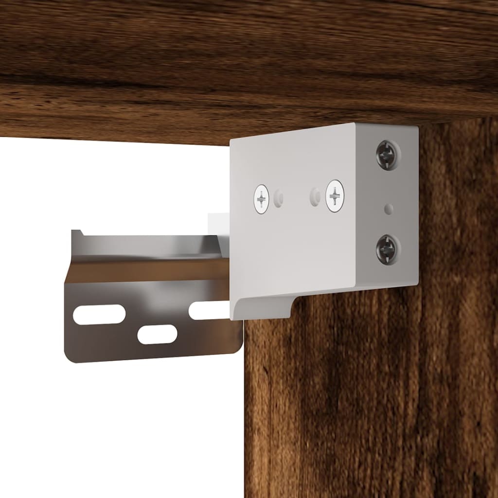 tv-skabe 3 stk. konstrueret træ røget egetræsfarve