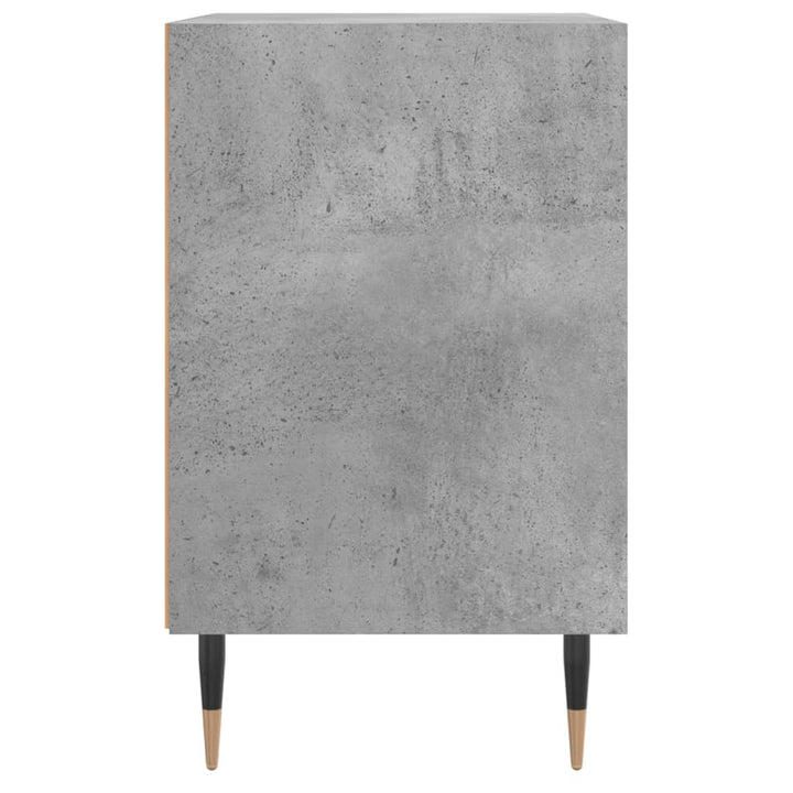 sengeborde 2 stk. 40x30x50 cm konstrueret træ betongrå