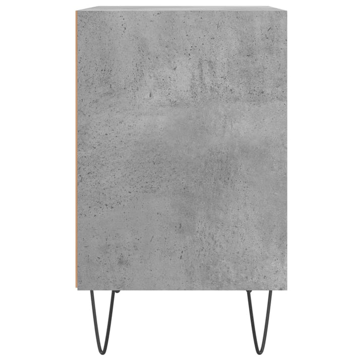sengeborde 2 stk. 40x30x50 cm konstrueret træ betongrå