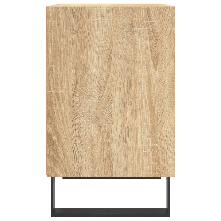 sengeborde 2 stk. 40x30x50 cm konstrueret træ sonoma-eg