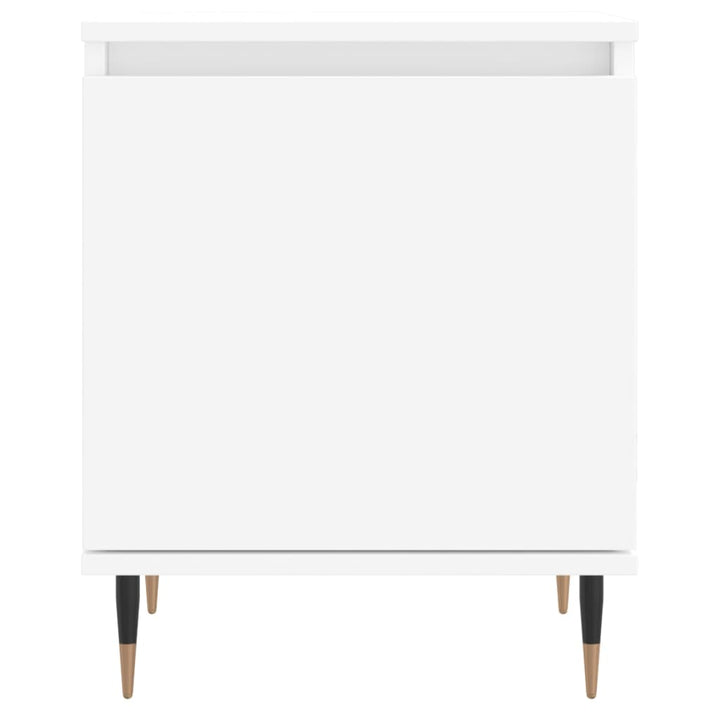 sengeborde 2 stk. 40x30x50 cm konstrueret træ hvid