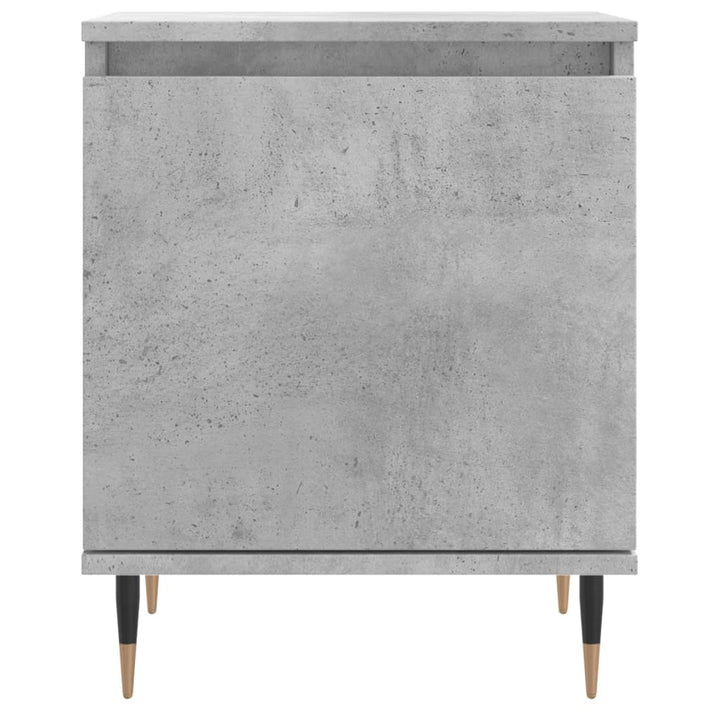 sengeborde 2 stk. 40x30x50 cm konstrueret træ betongrå