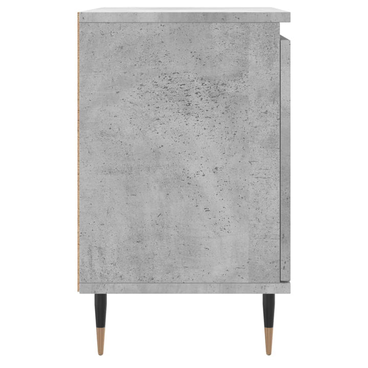 sengeborde 2 stk. 40x30x50 cm konstrueret træ betongrå