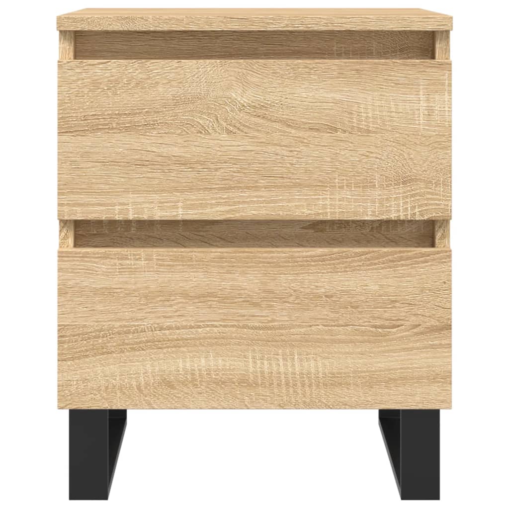 sengebord 40x35x50 cm konstrueret træ sonoma-eg