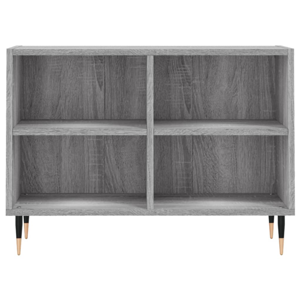 tv-bord 69,5x30x50 cm konstrueret træ grå sonoma-eg