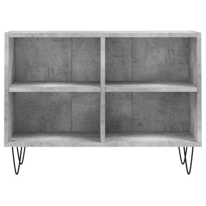 tv-bord 69,5x30x50 cm konstrueret træ betongrå