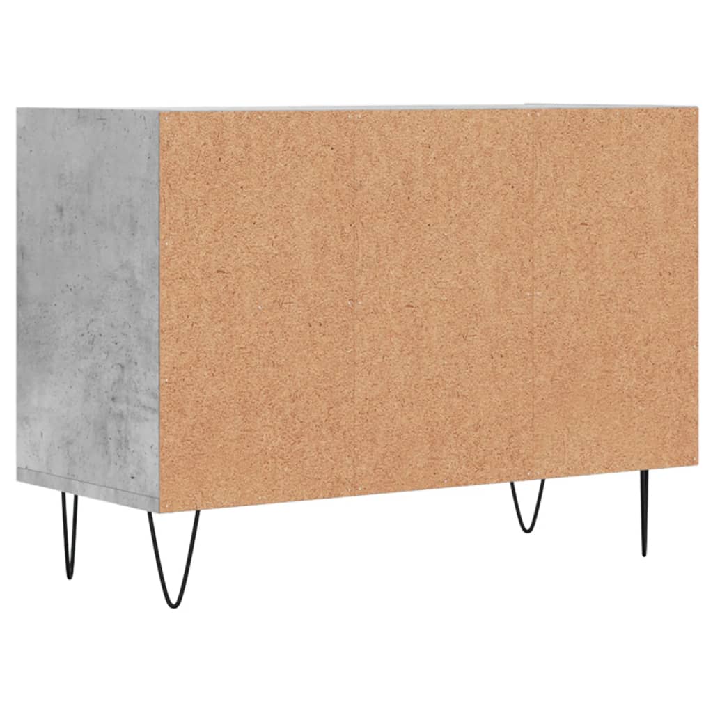 tv-bord 69,5x30x50 cm konstrueret træ betongrå