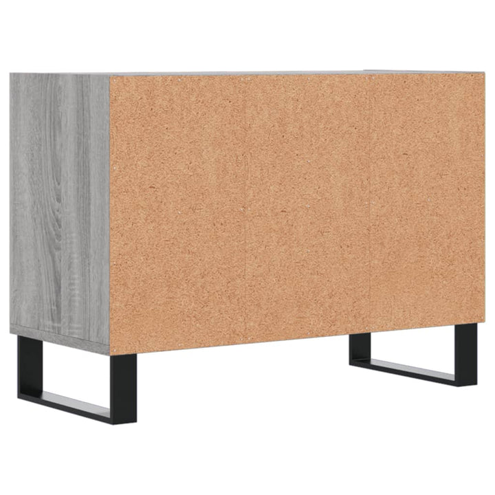 tv-bord 69,5x30x50 cm konstrueret træ grå sonoma-eg
