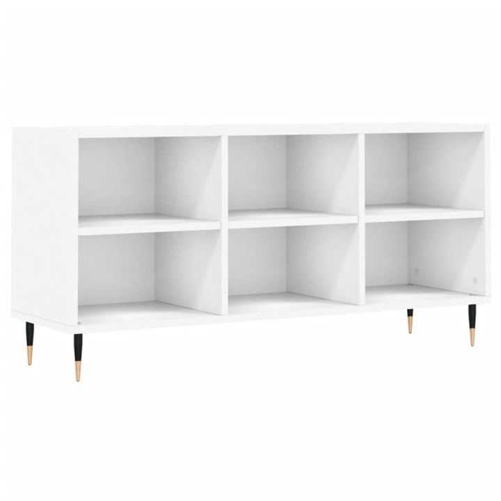tv-bord 103,5x30x50 cm konstrueret træ hvid