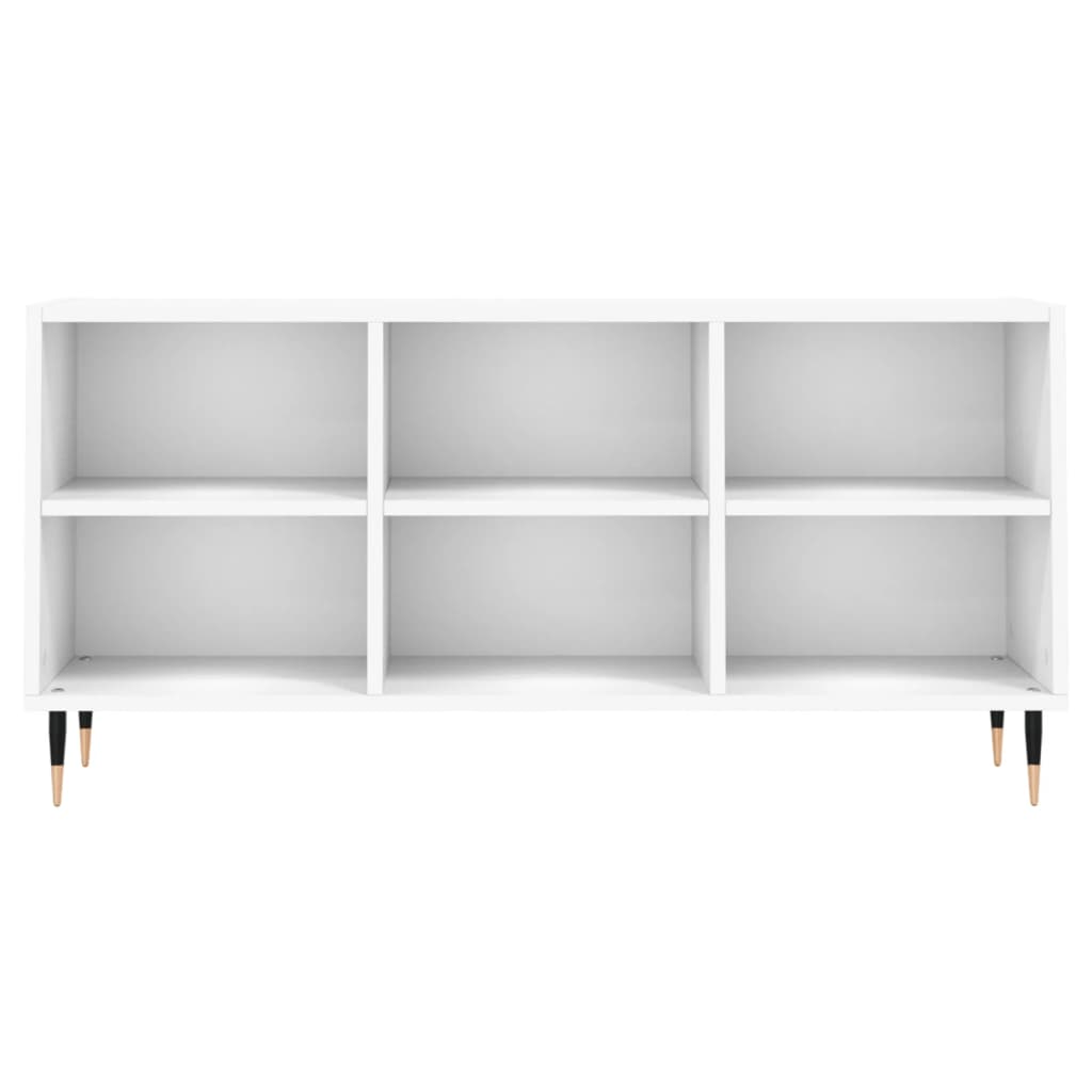 tv-bord 103,5x30x50 cm konstrueret træ hvid