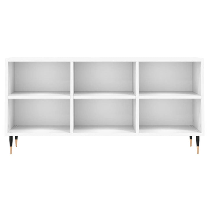 tv-bord 103,5x30x50 cm konstrueret træ hvid