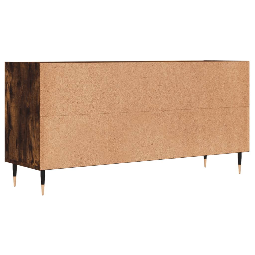 tv-bord 103,5x30x50 cm konstrueret træ røget egetræsfarve