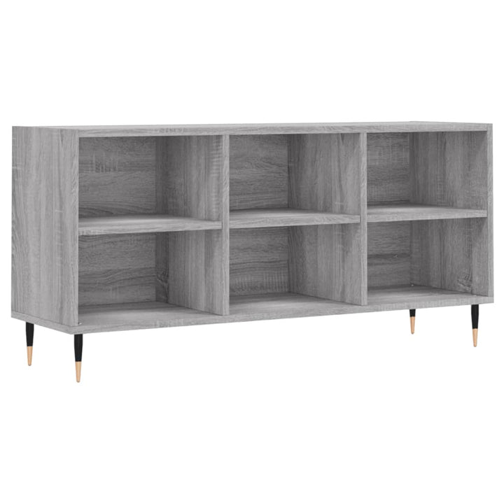 tv-bord 103,5x30x50 cm konstrueret træ grå sonoma-eg