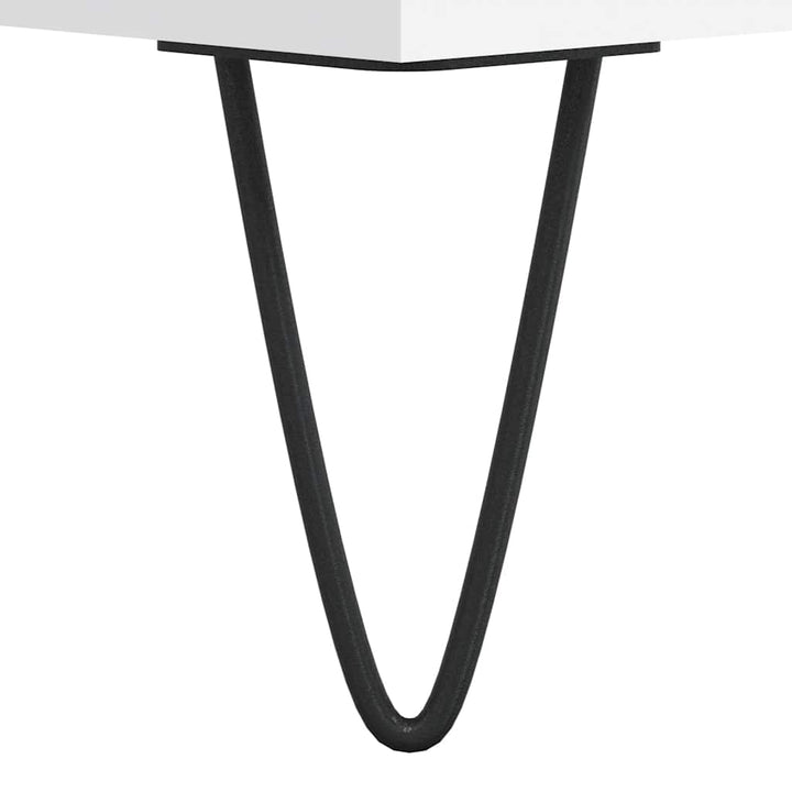 tv-bord 103,5x30x50 cm konstrueret træ hvid