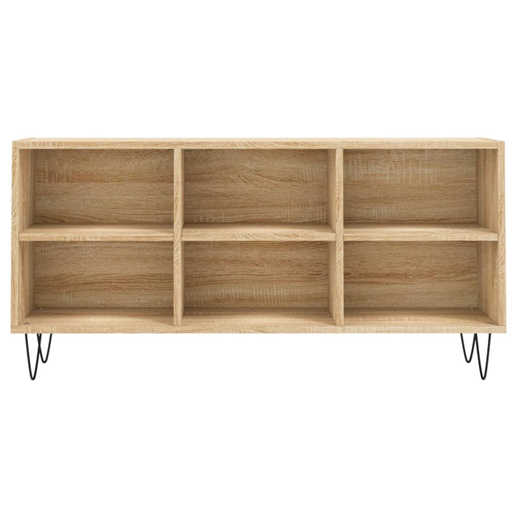 tv-bord 103,5x30x50 cm konstrueret træ sonoma-eg