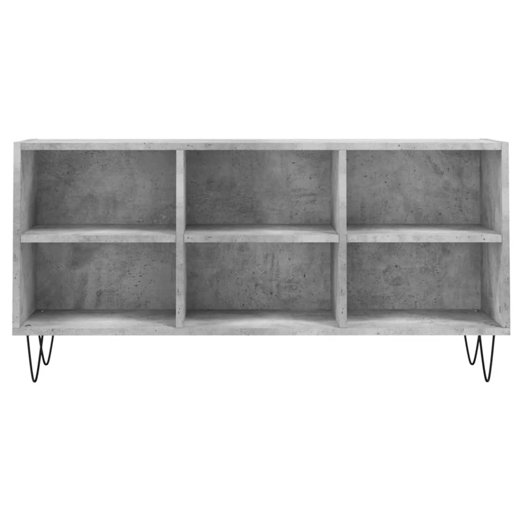 tv-bord 103,5x30x50 cm konstrueret træ betongrå