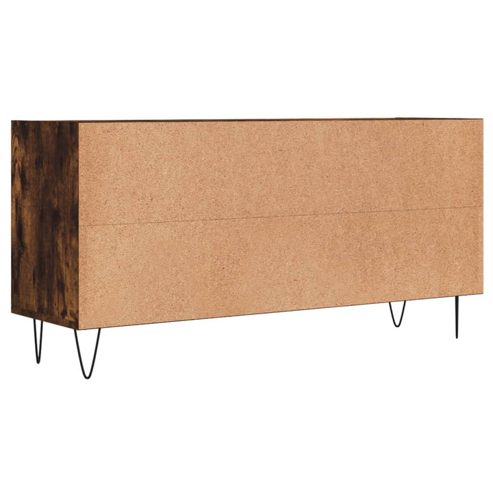 tv-bord 103,5x30x50 cm konstrueret træ røget egetræsfarve