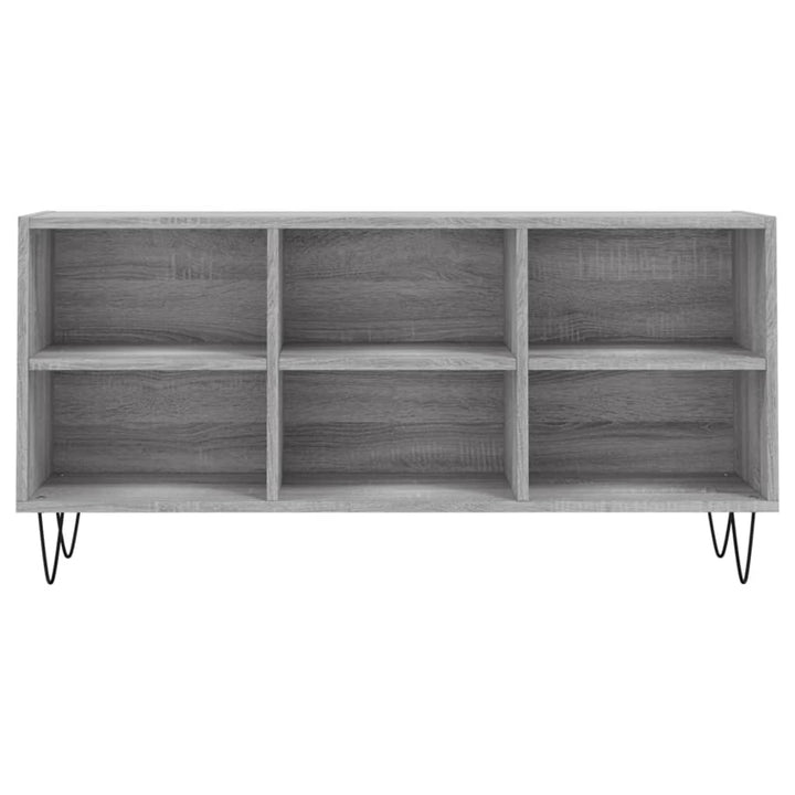 tv-bord 103,5x30x50 cm konstrueret træ grå sonoma-eg