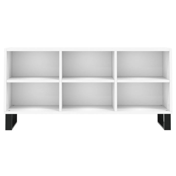 tv-bord 103,5x30x50 cm konstrueret træ hvid