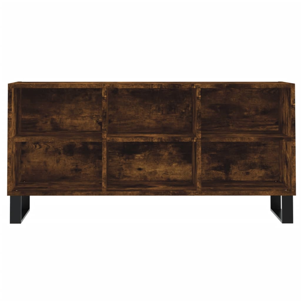 tv-bord 103,5x30x50 cm konstrueret træ røget egetræsfarve