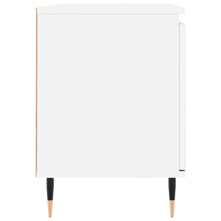 tv-bord 104x35x50 cm konstrueret træ hvid