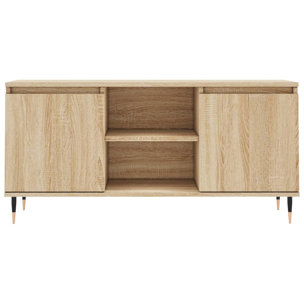 tv-bord 104x35x50 cm konstrueret træ sonoma-eg