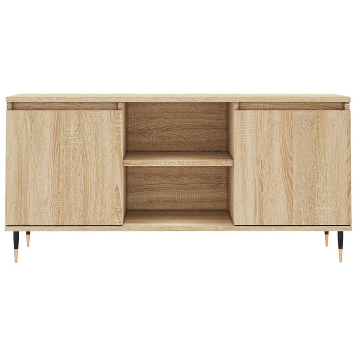 tv-bord 104x35x50 cm konstrueret træ sonoma-eg