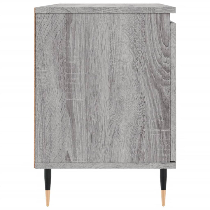 tv-bord 104x35x50 cm konstrueret træ grå sonoma-eg