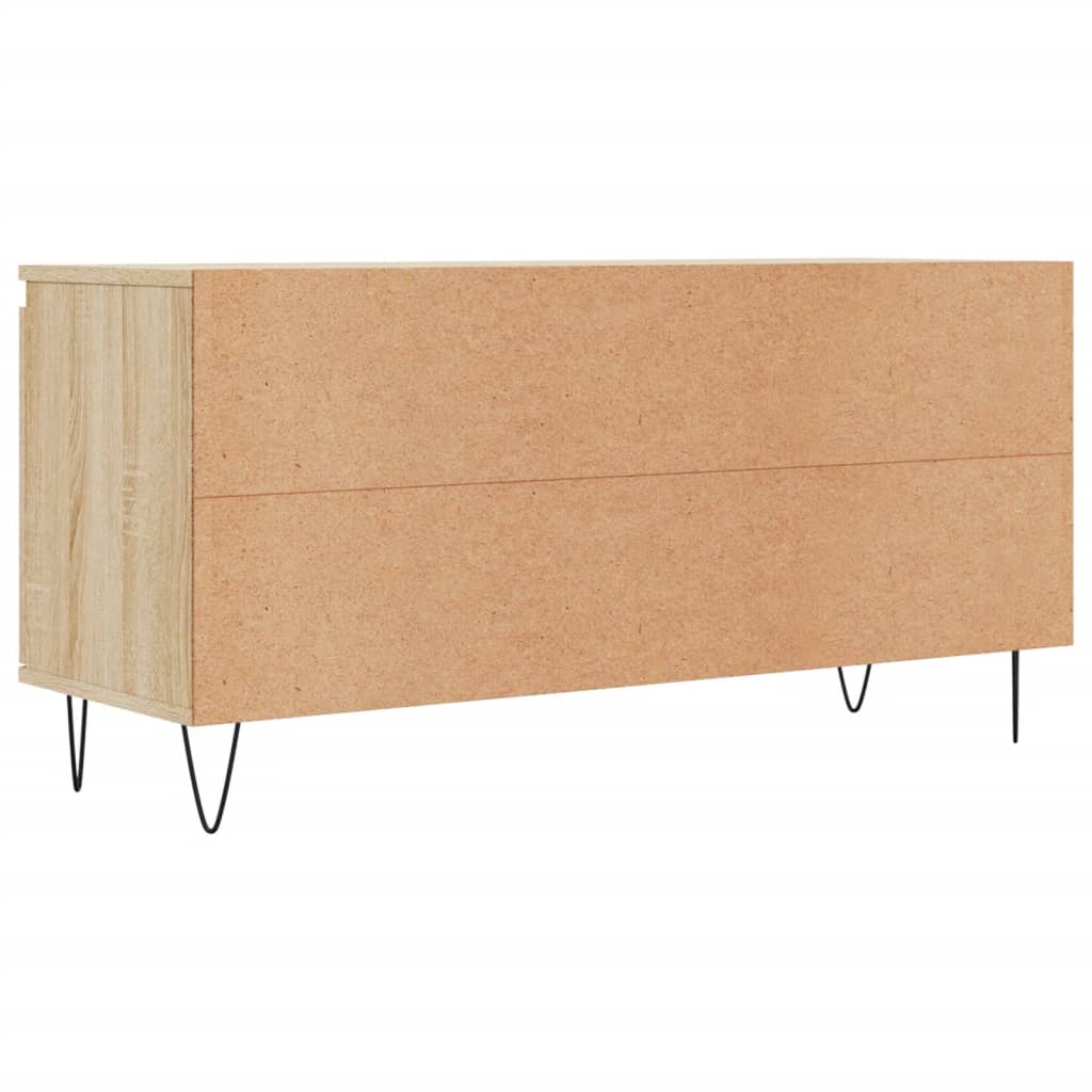 tv-bord 104x35x50 cm konstrueret træ sonoma-eg