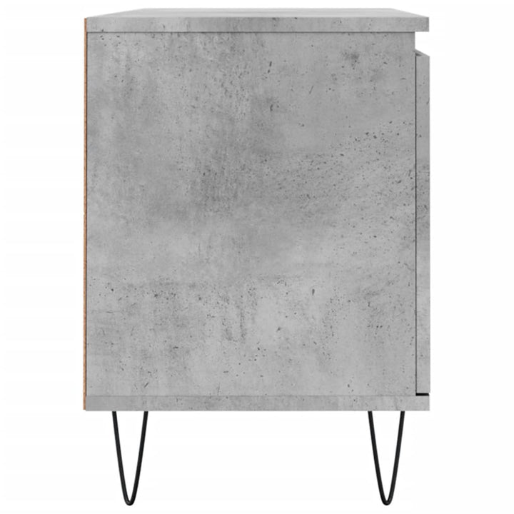 tv-bord 104x35x50 cm konstrueret træ betongrå