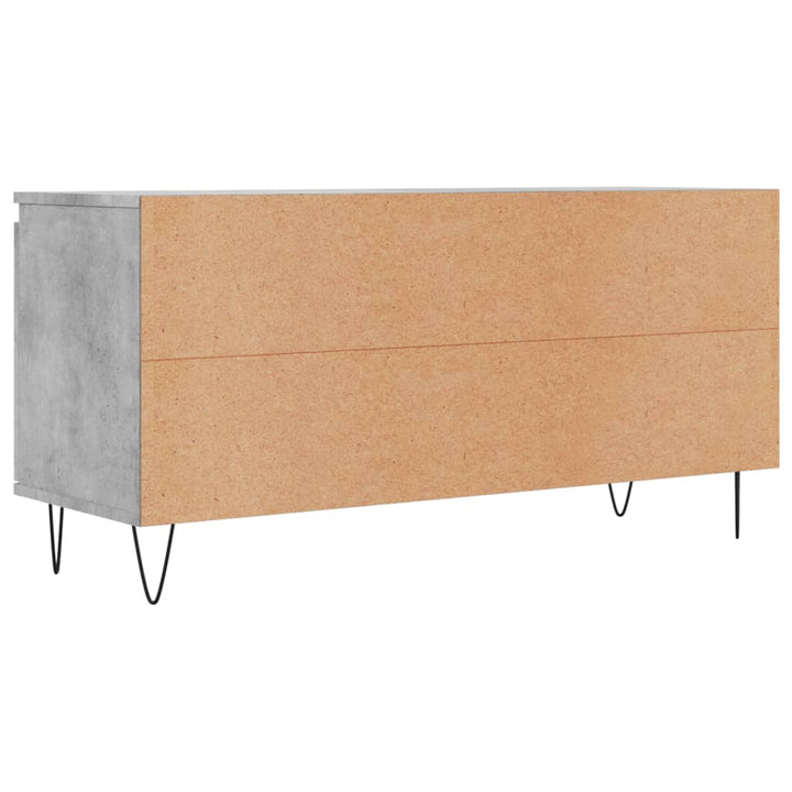 tv-bord 104x35x50 cm konstrueret træ betongrå