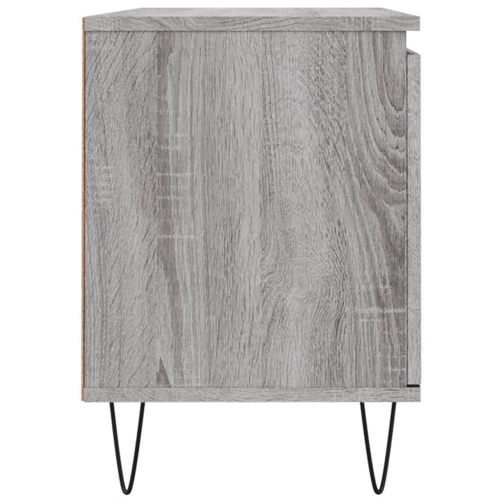 tv-bord 104x35x50 cm konstrueret træ grå sonoma-eg
