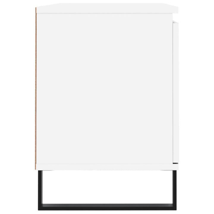 tv-bord 104x35x50 cm konstrueret træ hvid