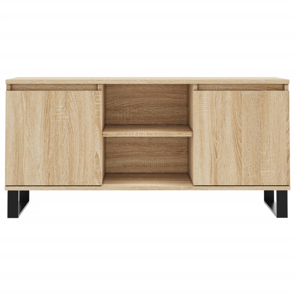 tv-bord 104x35x50 cm konstrueret træ sonoma-eg