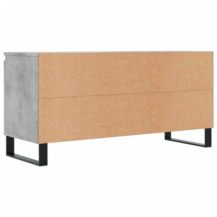 tv-bord 104x35x50 cm konstrueret træ betongrå