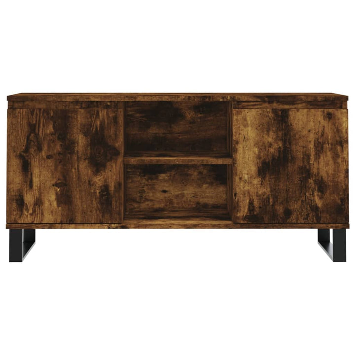 tv-bord 104x35x50 cm konstrueret træ røget egetræsfarve
