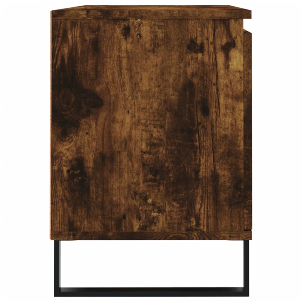 tv-bord 104x35x50 cm konstrueret træ røget egetræsfarve