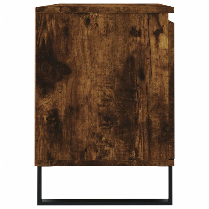 tv-bord 104x35x50 cm konstrueret træ røget egetræsfarve