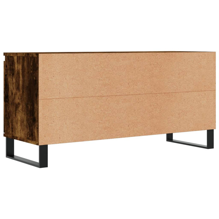 tv-bord 104x35x50 cm konstrueret træ røget egetræsfarve