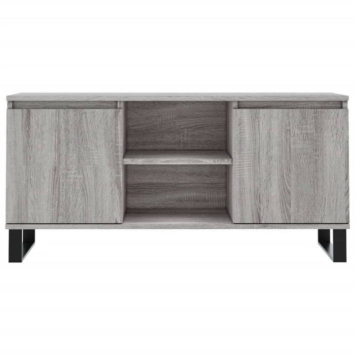 tv-bord 104x35x50 cm konstrueret træ grå sonoma-eg