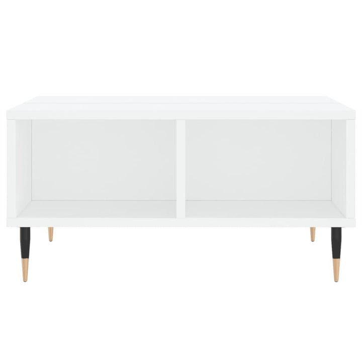 sofabord 60x60x30 cm konstrueret træ hvid