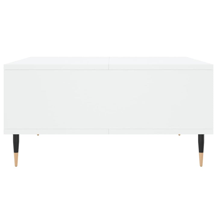 sofabord 60x60x30 cm konstrueret træ hvid