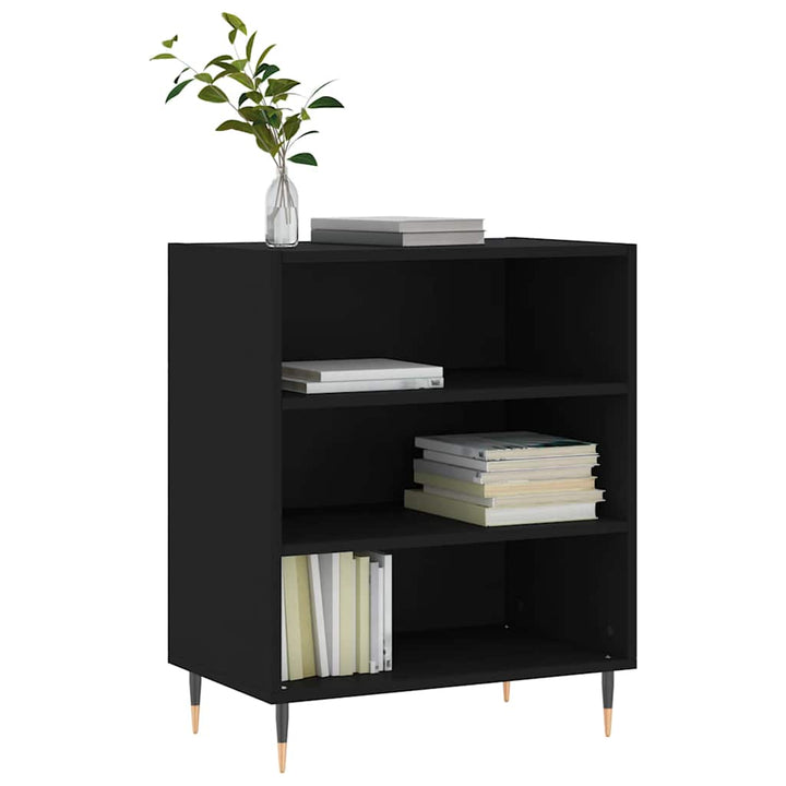 skænk 57x35x70 cm konstrueret træ sort