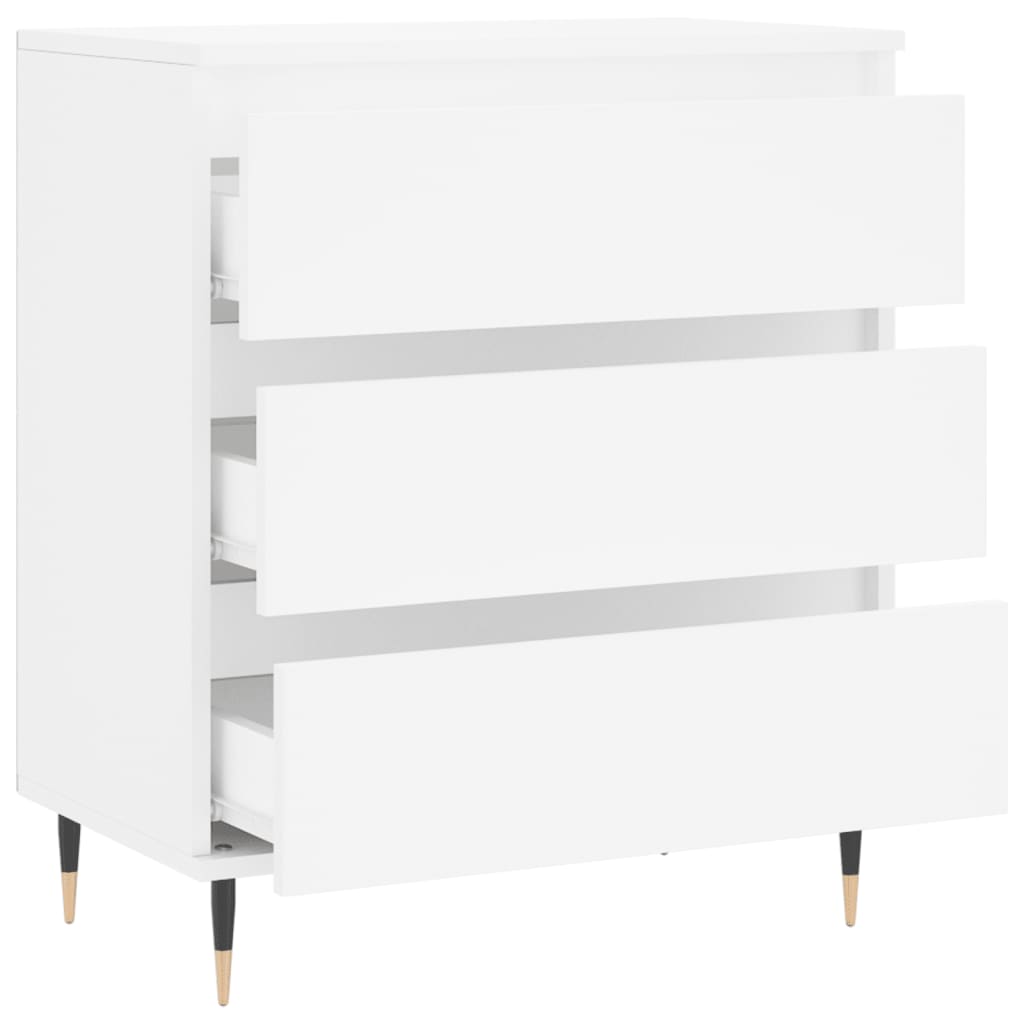 skænk 60x35x70 cm konstrueret træ hvid