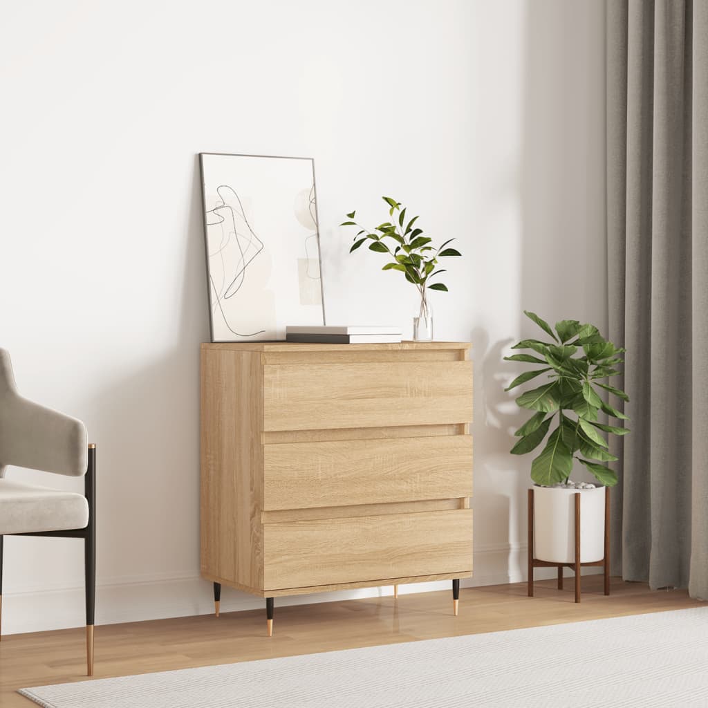 skænk 60x35x70 cm konstrueret træ sonoma-eg