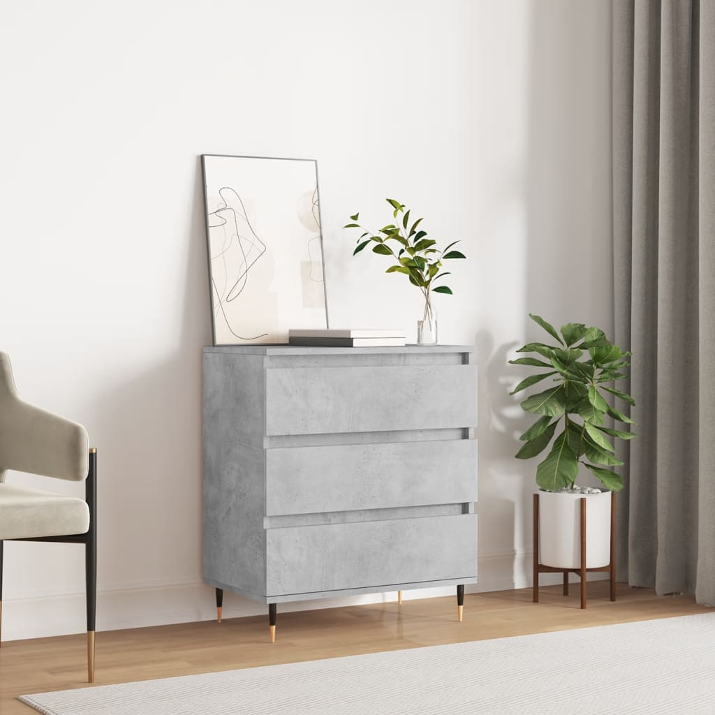 skænk 60x35x70 cm konstrueret træ betongrå