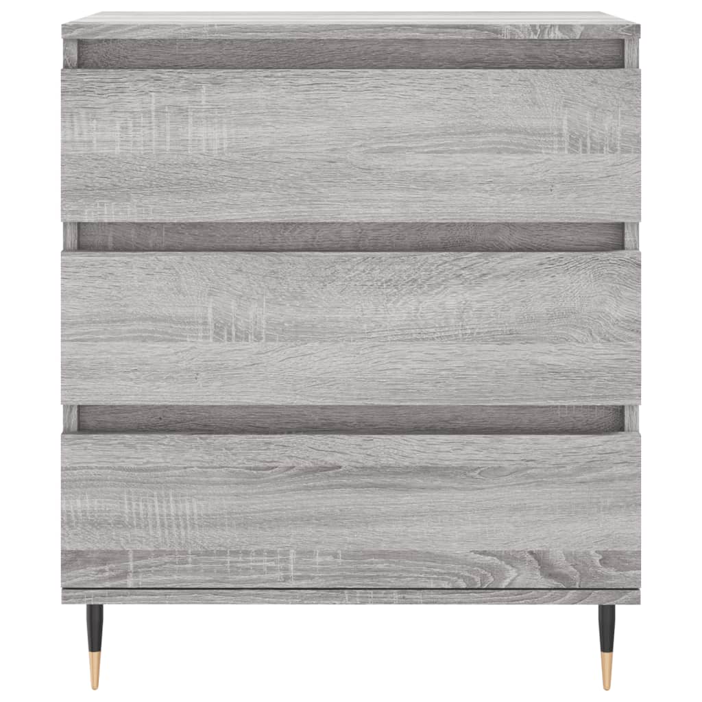 skænk 60x35x70 cm konstrueret træ grå sonoma-eg
