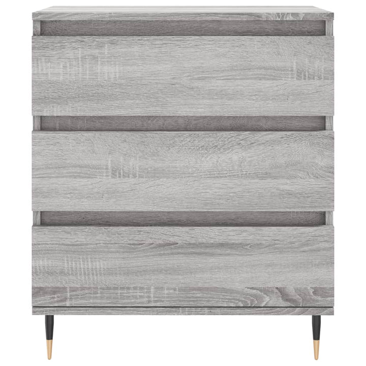 skænk 60x35x70 cm konstrueret træ grå sonoma-eg