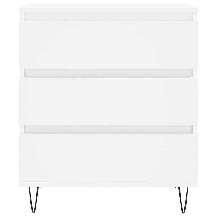 skænk 60x35x70 cm konstrueret træ hvid